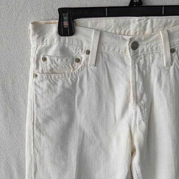 Vintage Levi's 501XX White Denim Jeans Size 26/30 - Picture 3 of 8